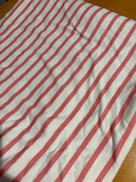 Pink Stripe Cotton Jersey