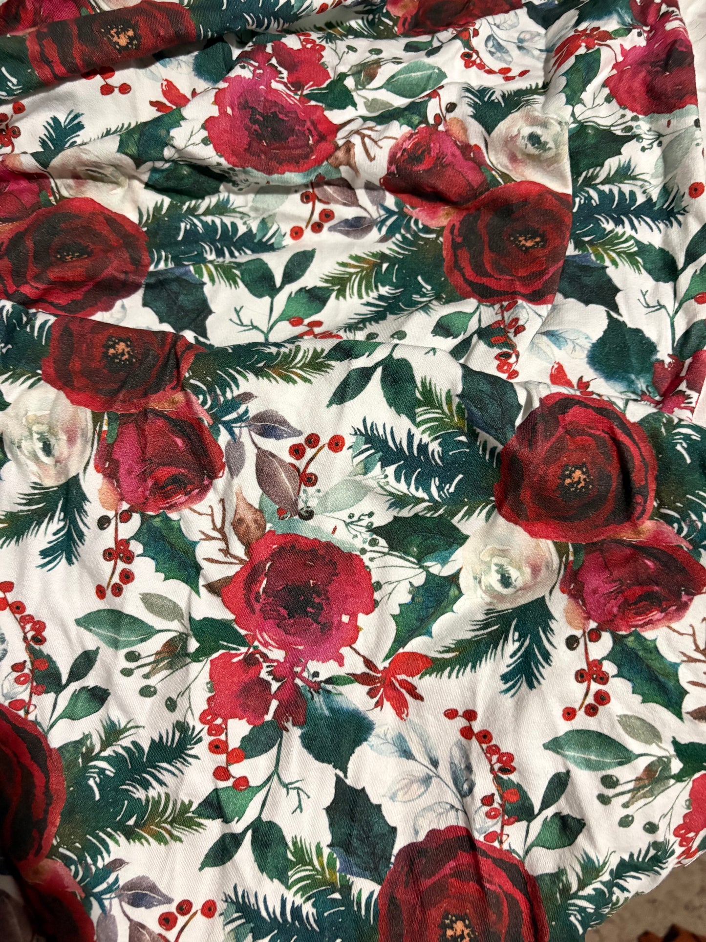 Pointsetta Cotton Jersey