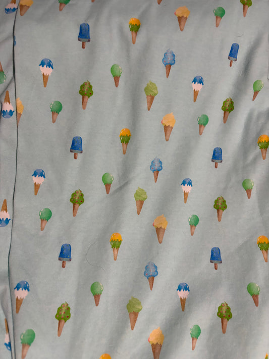 Blue Ice Cream Cotton Jersey