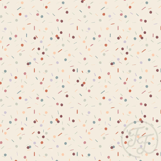 Confetti Beige Organic Jersey Knit