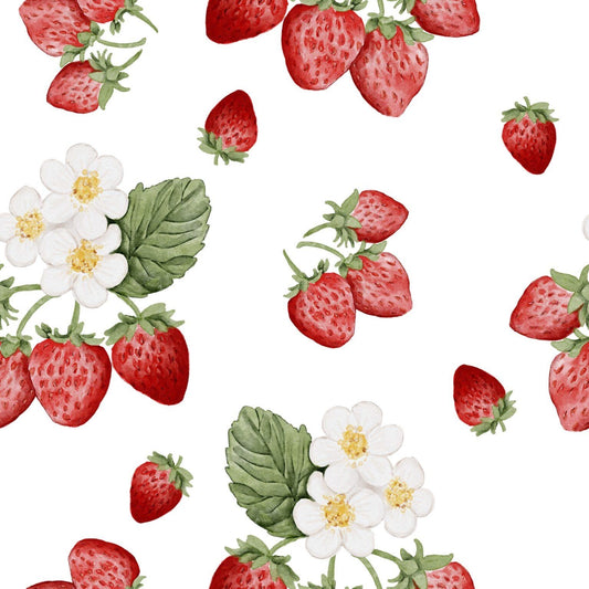 Strawberry Cocktail Organic Waffle Knit