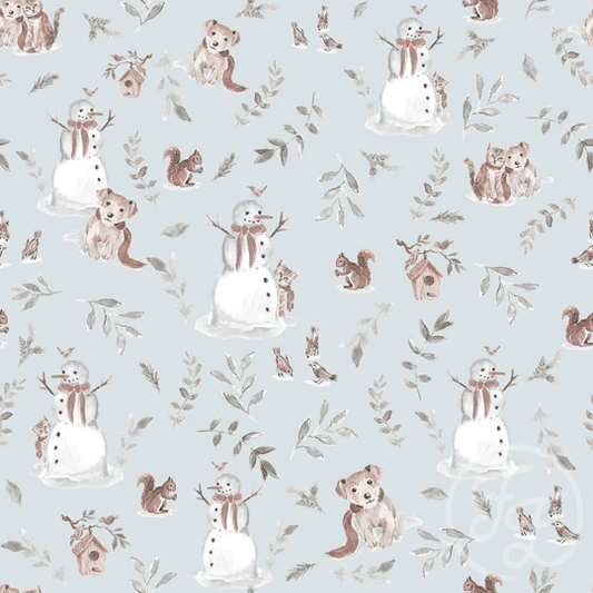Snowman Blue