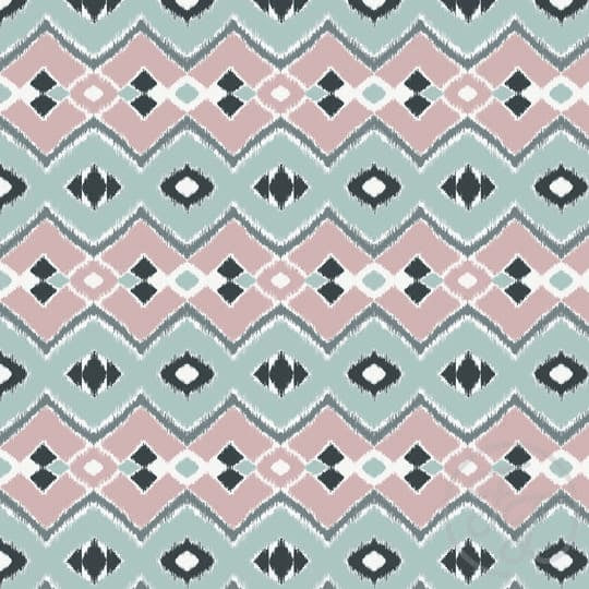 Ikat In Turquoise