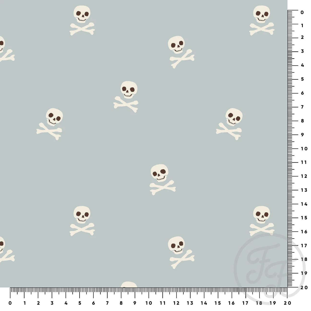 Skull And Bones Blue Small