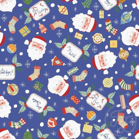 Santa Claus In Dusky Blue