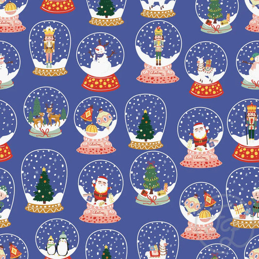Snow Globe In Dusky Blue