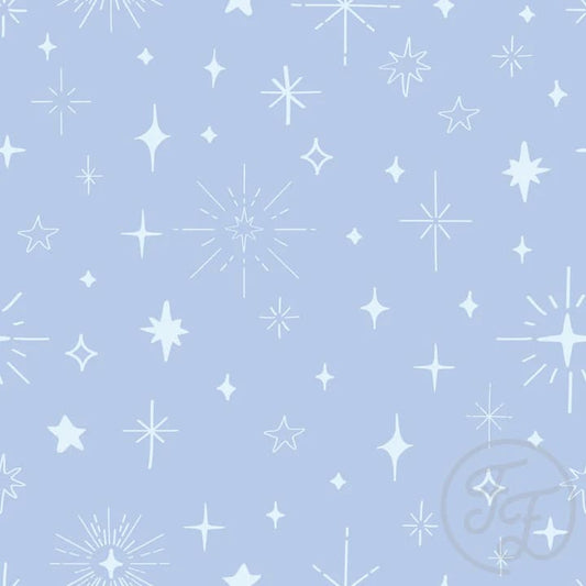 Stars In Light Blue Grey
