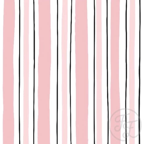 Stripes Pink White Black