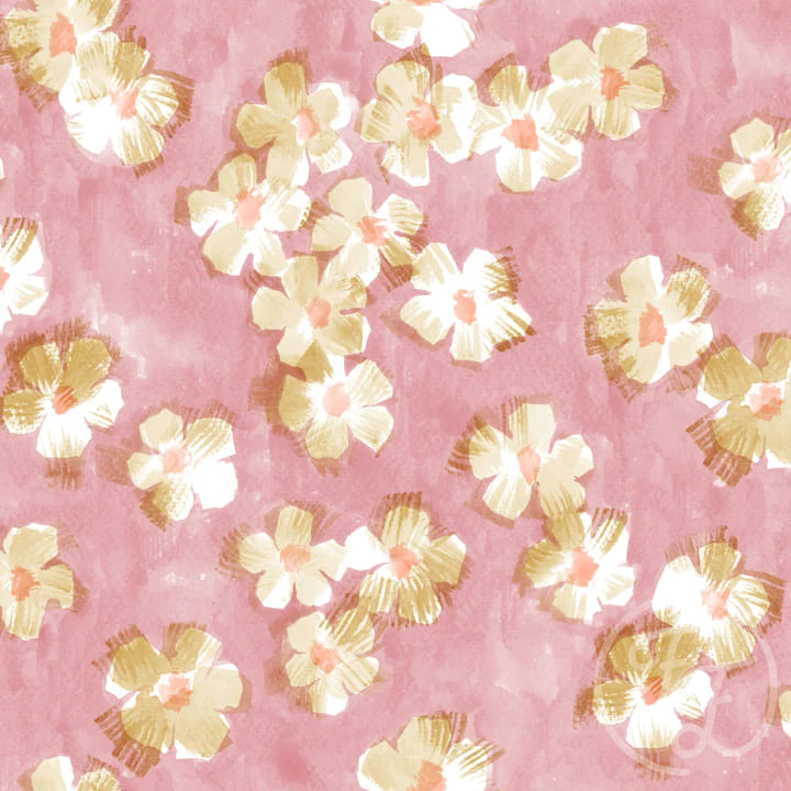 Bold Floral Pink Big