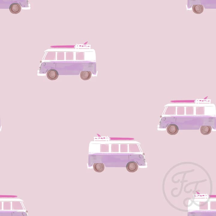 Camper Van Medium Pink
