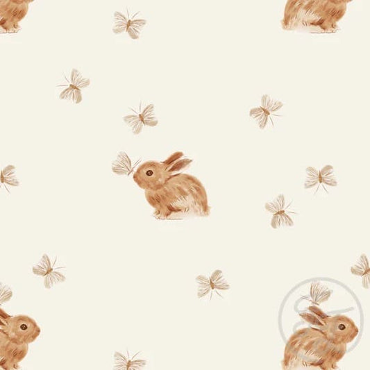 Baby Rabbit & Butterfly Off White Big