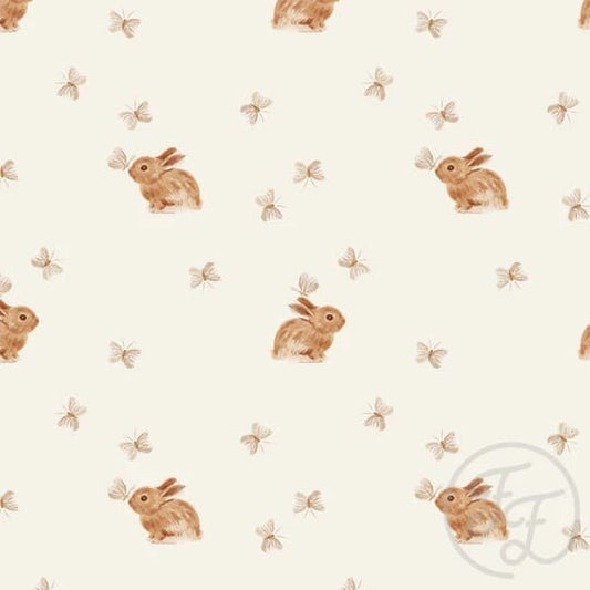 Baby Rabbit & Butterfly Off White Small