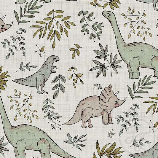 Dinoprint Organic Jersey, Family Fabrics