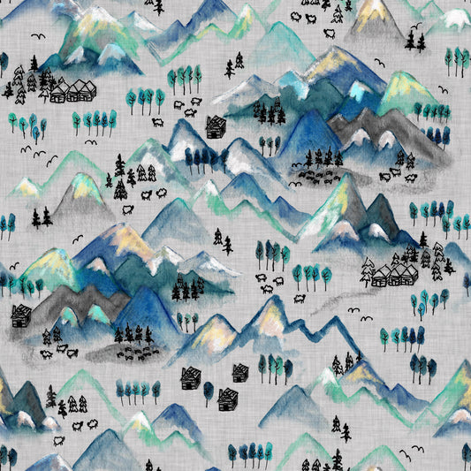 Mountains By Tatra Cottage, Organic Custom Organic French Terry