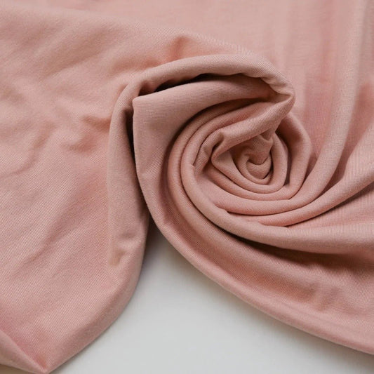 Baby Pink - Ribbed Jersey - Solid Colour - Moonbow Fabrics