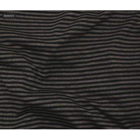 Dark Grey-Black Organic Bamboo Stripes - fabric - Bibs And Boots Fabric