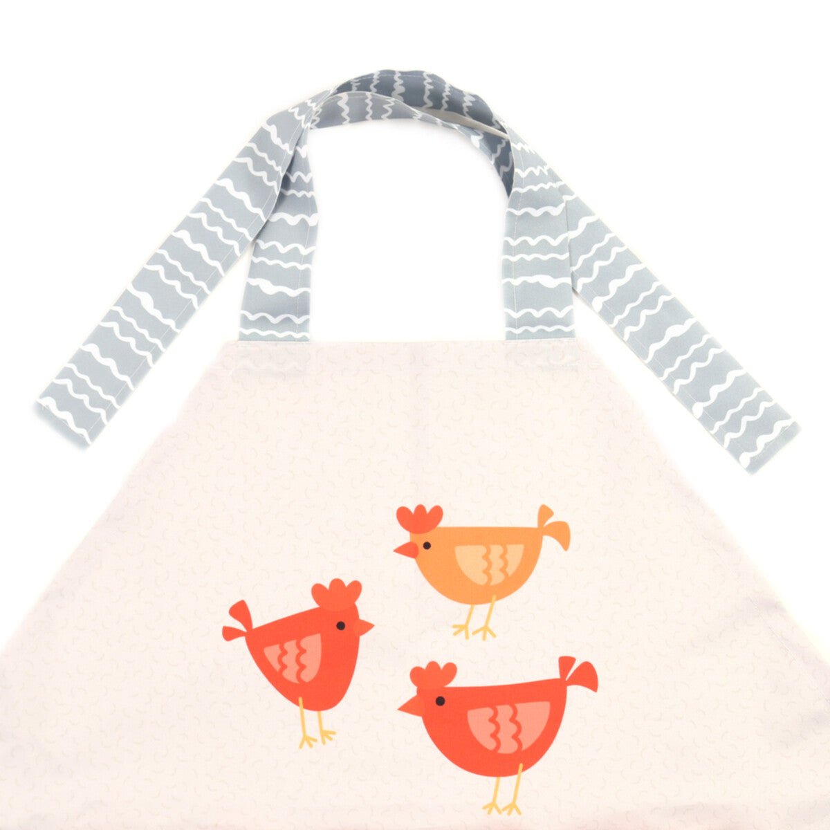 DIY Collectible Apron - Eggsactly Red Chickens Apron Sewing Kit - Art & Craft Kits - Bibs And Boots Fabric