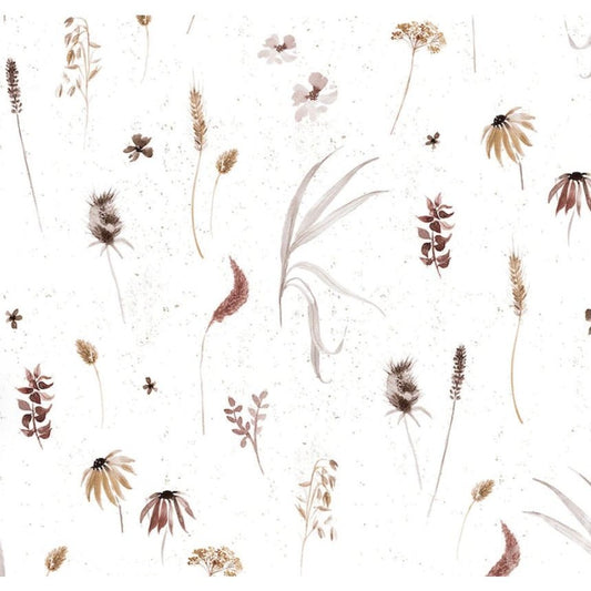 Dried Small Flowers, Family Fabrics Jersey - Fabric - Bibs And Boots Fabric