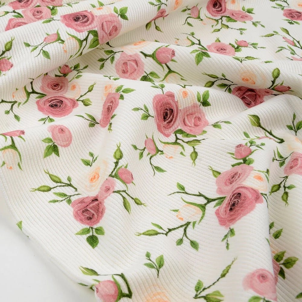 Ella Organic Rib Knit Fabric, Tygdrommar - Fabric - Bibs And Boots Fabric