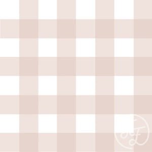 Gingham Organic Jersey Knit by Family Fabrics - Fabric - Bibs And Boots Fabric