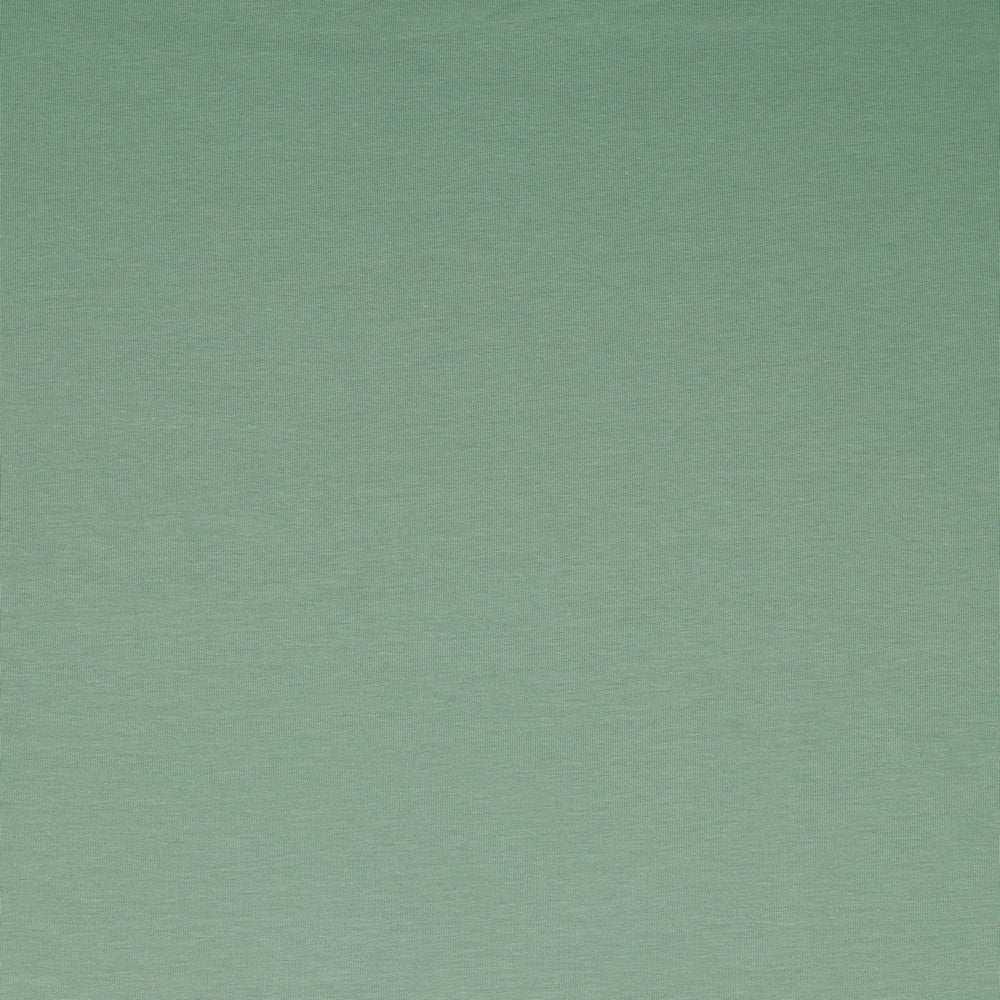 Poppy Dark Mint French Terry Jersey GOTS Certified Organic - Fabric - Bibs And Boots Fabric
