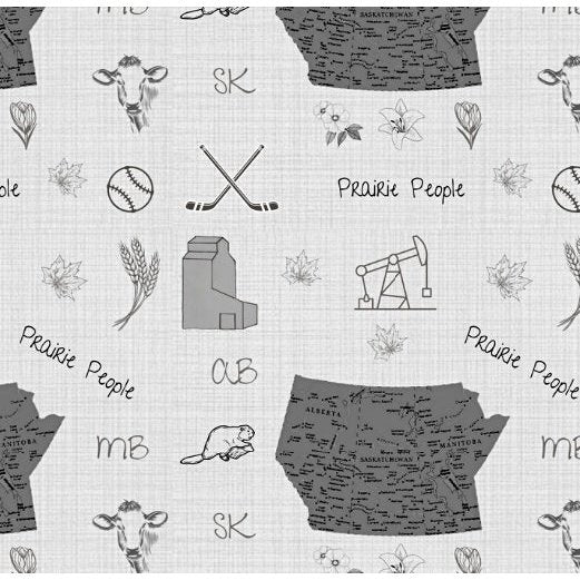 Prairie People Grey, Custom French Terry - Organic - Fabric - Bibs And Boots Fabric