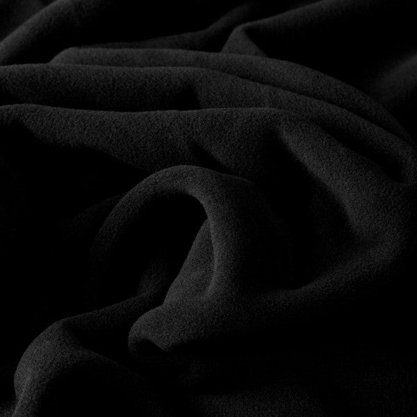 Sarnen Organic Fleece by Swafing in Black - Fabric - Bibs And Boots Fabric