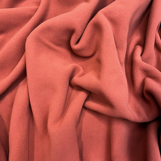Sarnen Organic Fleece by Swafing in Terracotta - Fabric - Bibs And Boots Fabric