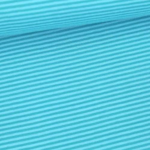 Simply Stripes Petrol Blue European Jersey - Fabric - Bibs And Boots Fabric