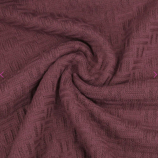 Soft Sailors Knit -Bordeaux - Fabric - Bibs And Boots Fabric