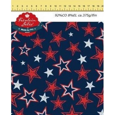 Stars, Euro French Terry - Fabric - Bibs And Boots Fabric